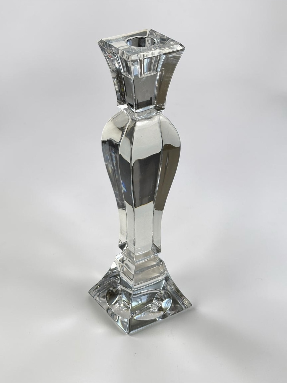 Towle Lead Crystal Taper Candlestick Holder 9.75" Vintage Single Centerpiece